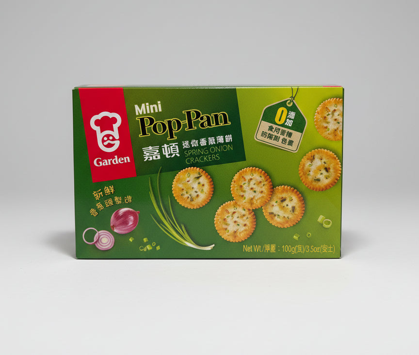Garden Mini Pop-Pan Spring Onion Crackers 100G