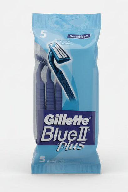 Gillette Blue II Plus Shaving Blades 5 Pieces