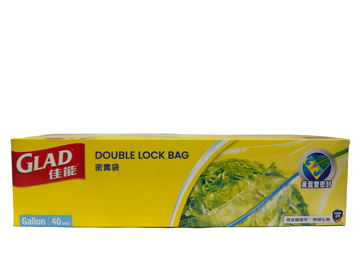 Glad Double Lock Bag Gallon 40Bags