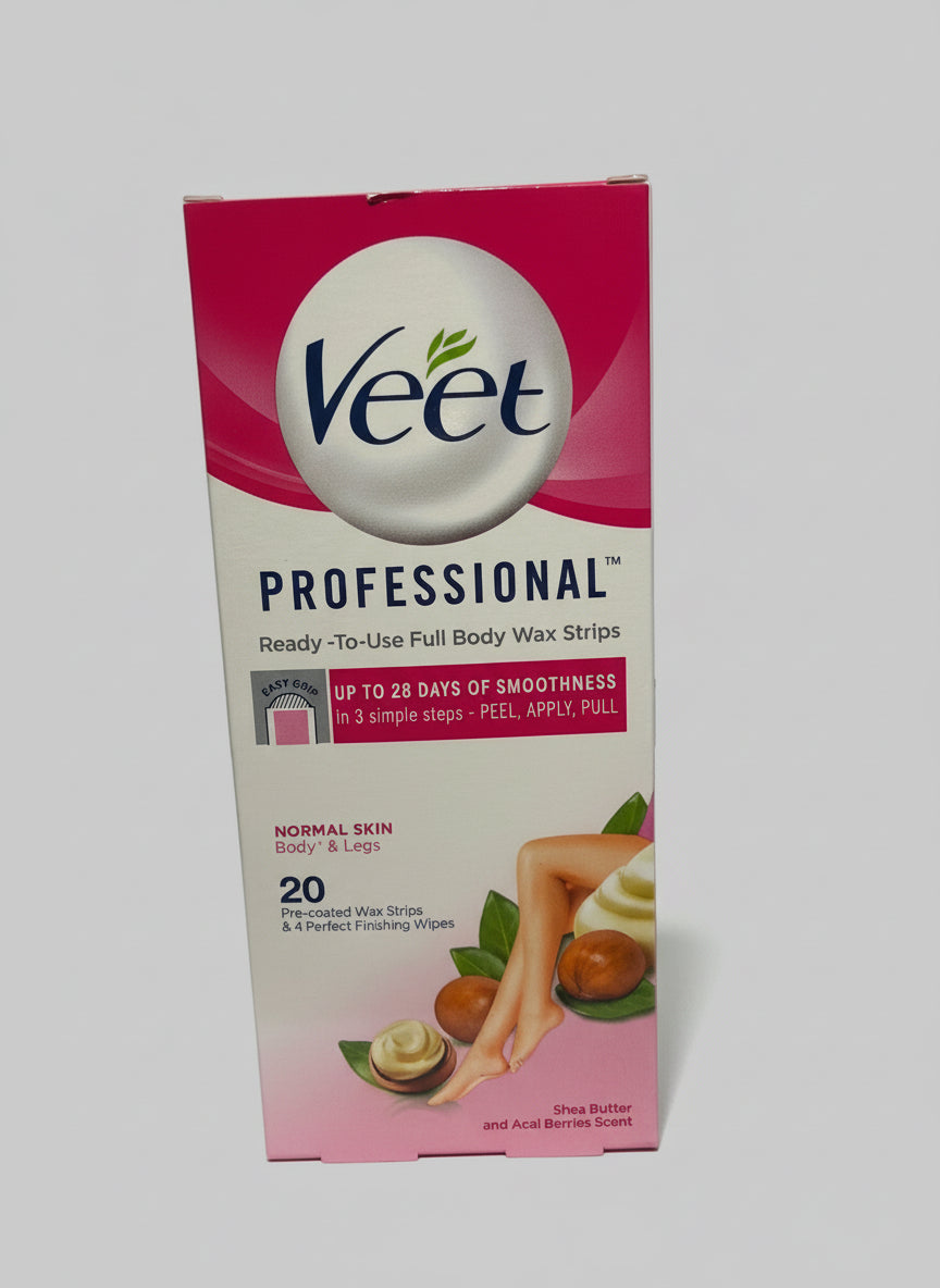 Veet Ready-To-Use Full Body Wax Strips 20Strips