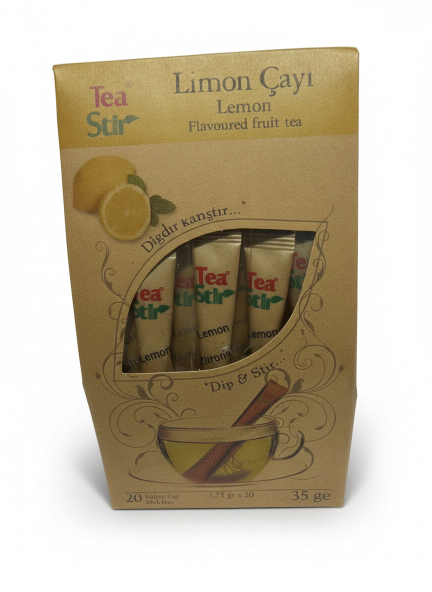 Tea Stir Lemon Turkish Tea 20 Sticks