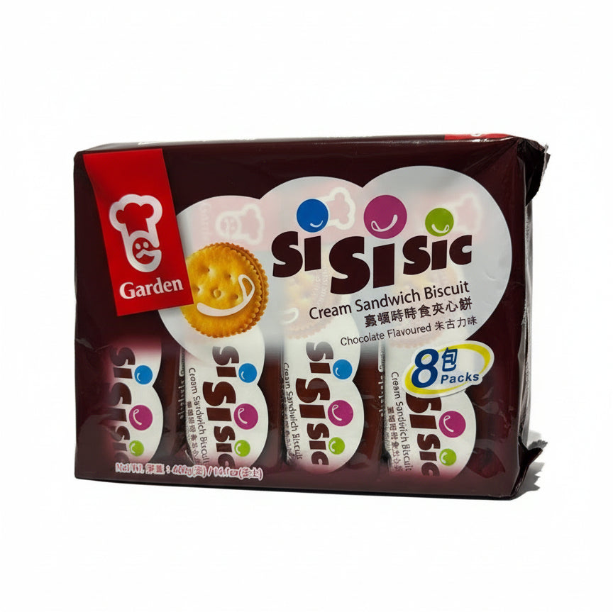 Garden Sisisic Cream Sandwich Biscuit Chocolate Flavour 8 Packs