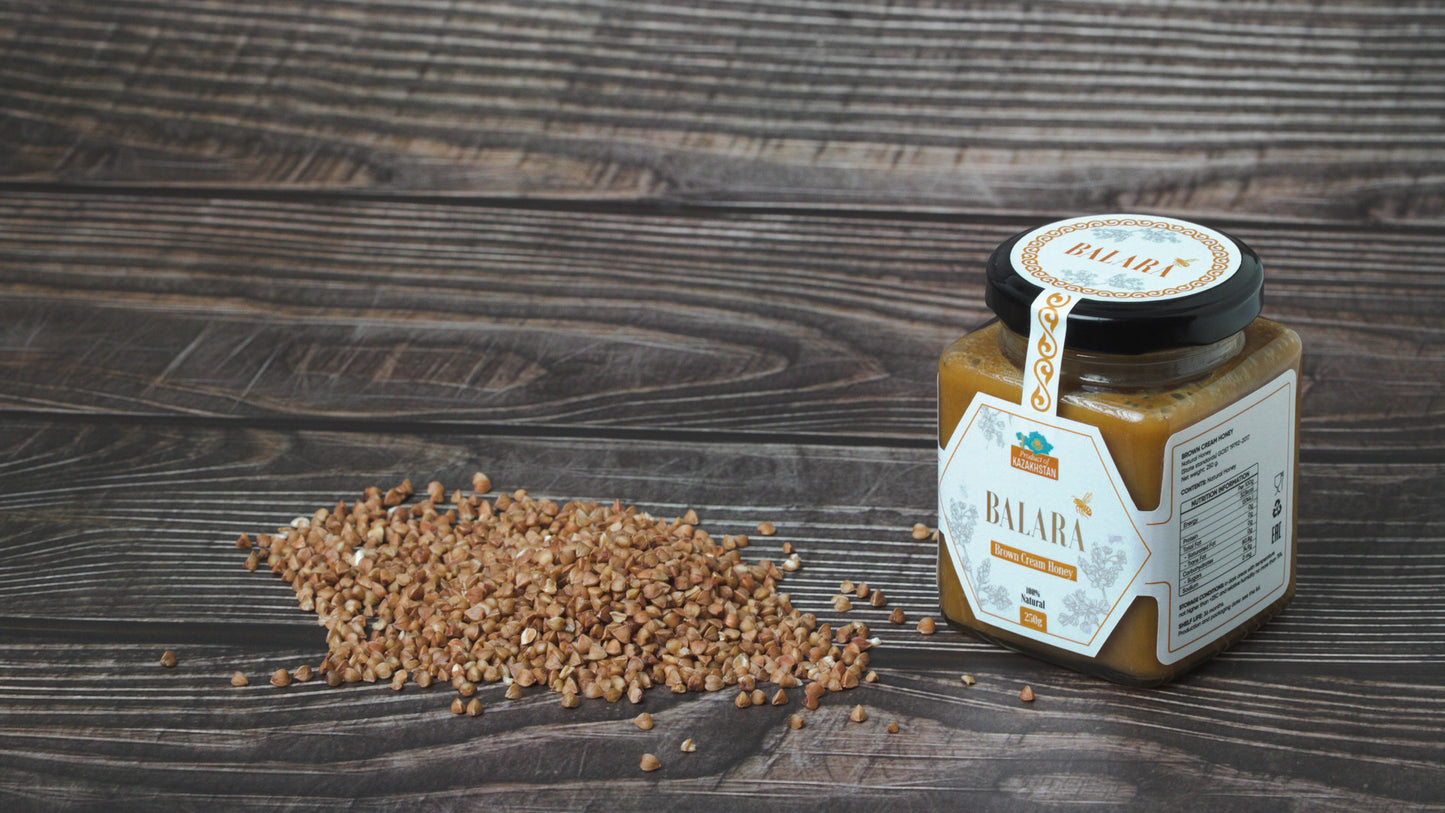 Buckwheat Cream Honey - 100% Organic Kazakhstani Honey