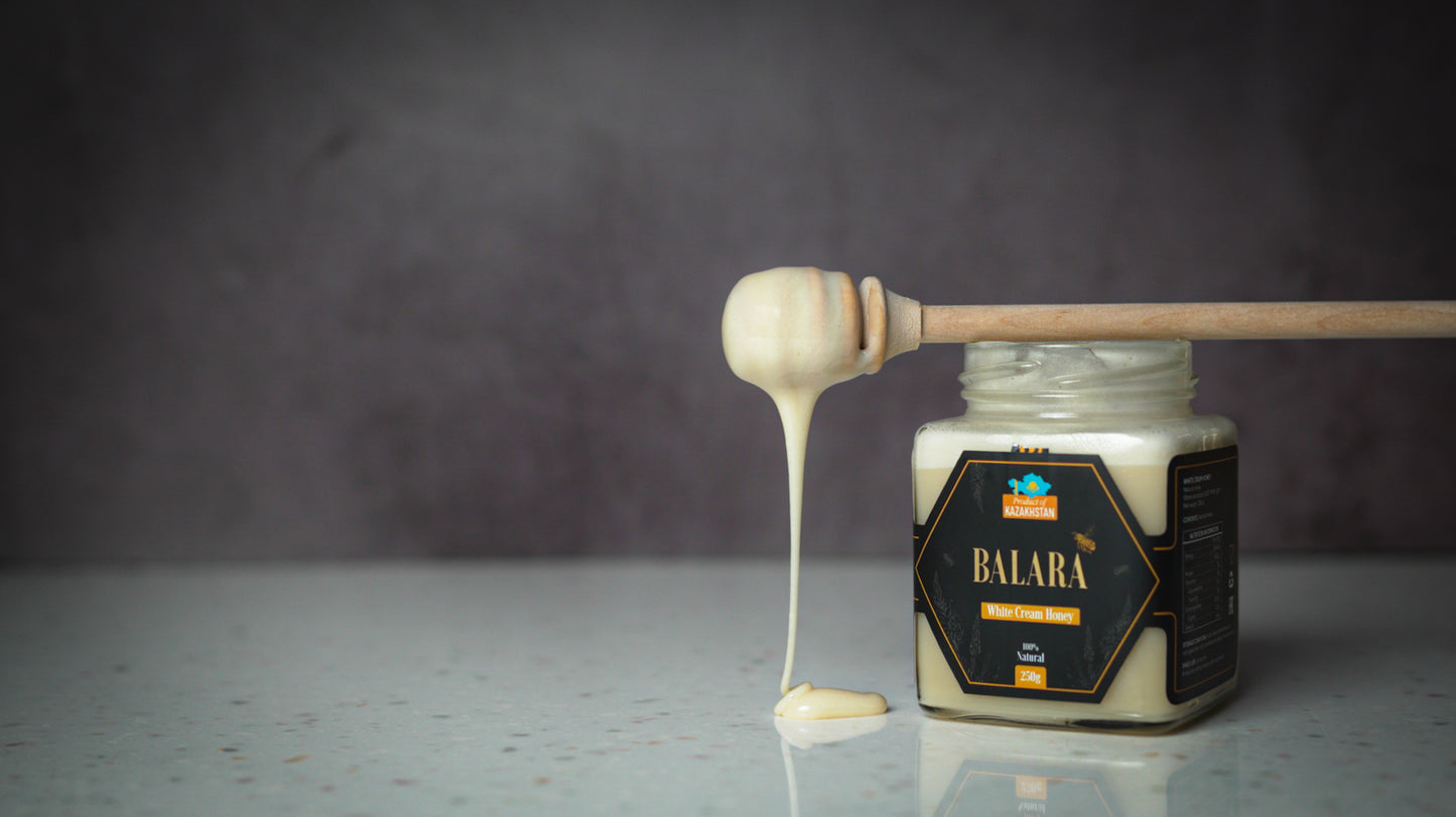 Sainfoin Cream Honey - 100% Organic Kazakhstani Honey