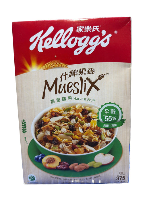 Kellogg’s Muesli Harvest Fruit 375G