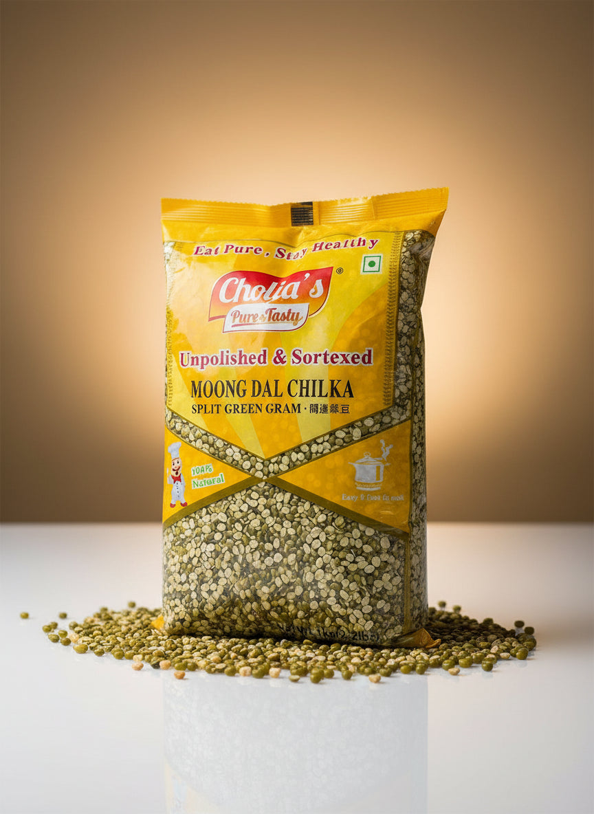 Cholia’s Split Green Gram 1Kg (Moong Dal Chilka)