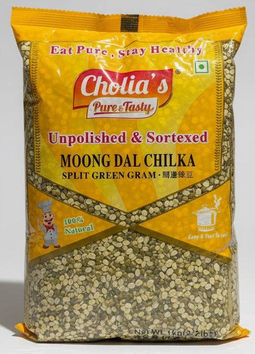 Cholia’s Split Green Gram 1Kg (Moong Dal Chilka)