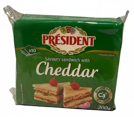 President Cheddar cheese 10 slices