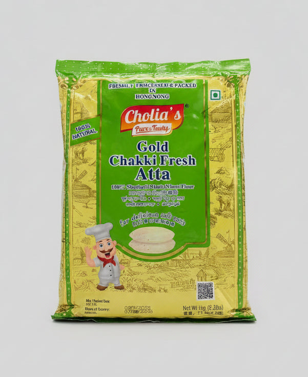 Cholia’s 100% Whole Wheat Flour (Gold Chakki Fresh Atta) 1Kg