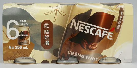 Nescafe Can Pack Creamy White 6x250ml