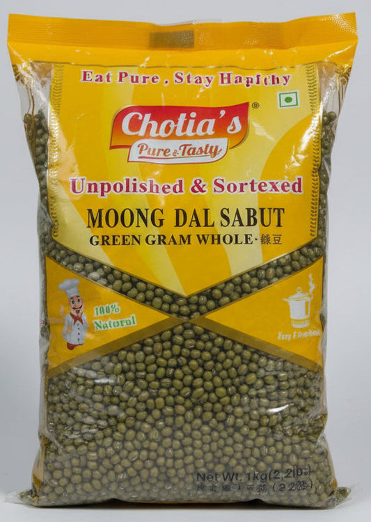 Cholia’s Green Gram Whole 1Kg (Moong Dal Sabut)
