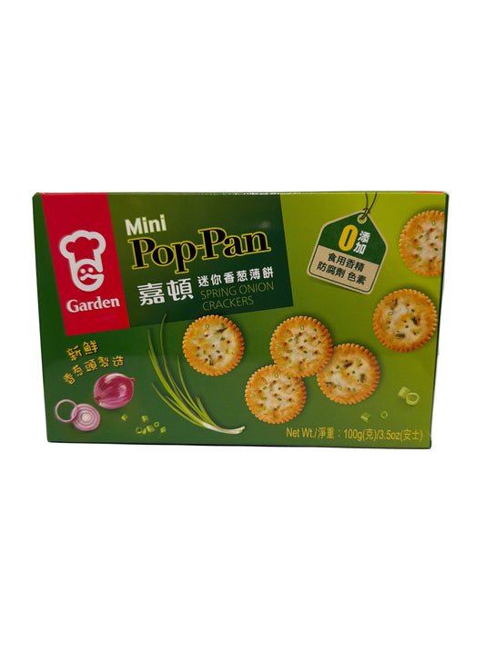 Garden Mini Pop-Pan Spring Onion Crackers 100G