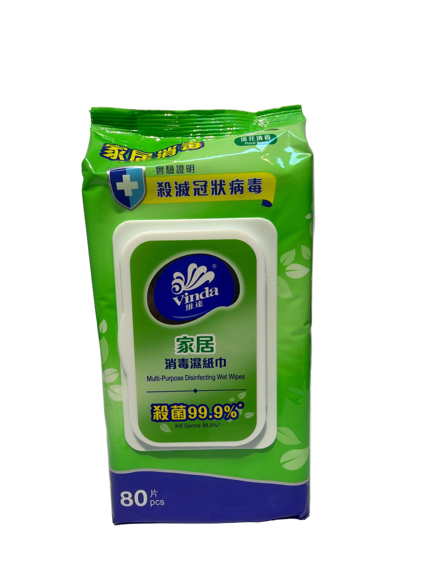 Vinda Multi-Purpose Disinfecting Wet Wipes 80pcs Floral Scent