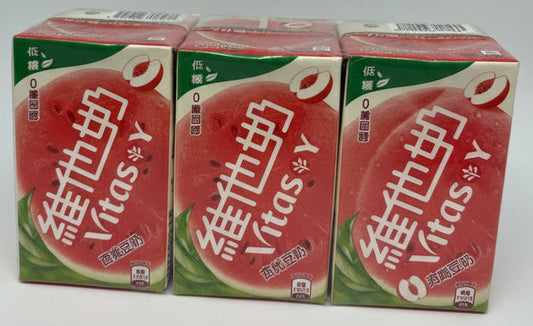 Vitasoy Low Sugar White Peach Soyabean Milk 250mlx6