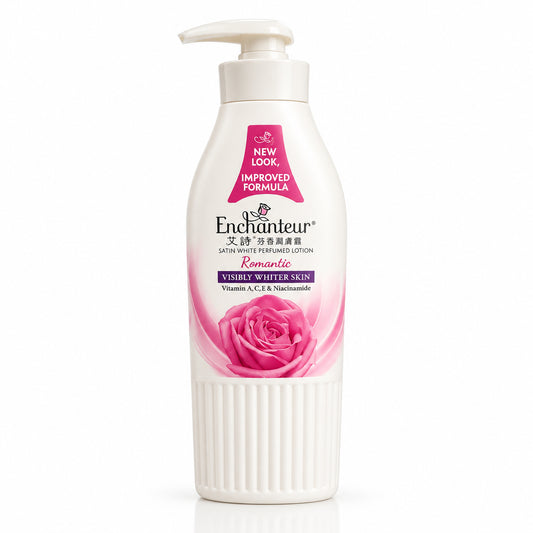 Enchanteur Romantic Satin White Perfumed Lotion 400ml