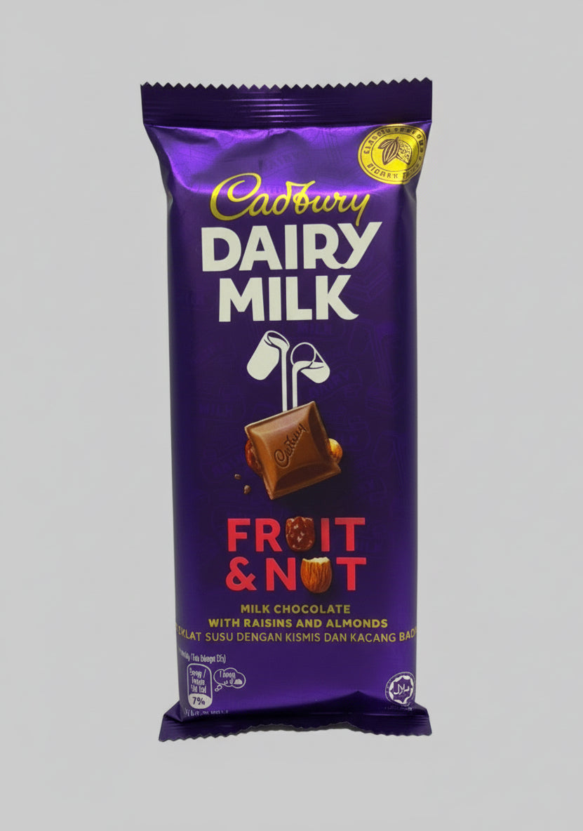 Cadbury Milk Chocolate with Raisins and Almonds 130G