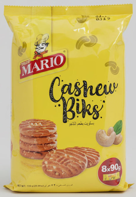 TRDP Mario Cashew Biscuits 8x90g