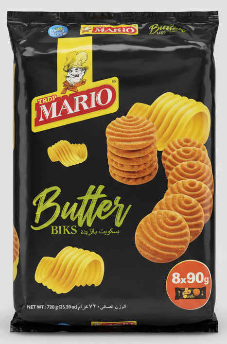 TRDP Mario Butter Biscuits 8x90g