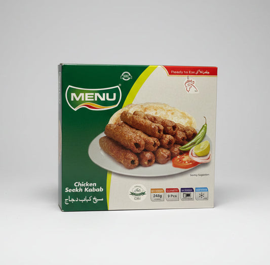 Menu Chicken Seekh Kabab 9pcs (Halal)