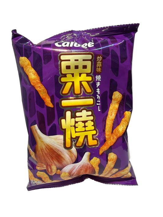 Calbee Fried Garlic Flavour Grill-A-Corn Chips 80G