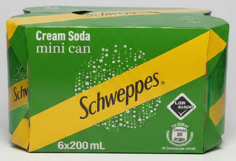 Schweppes Cream Soda Mini Can 6x200ml