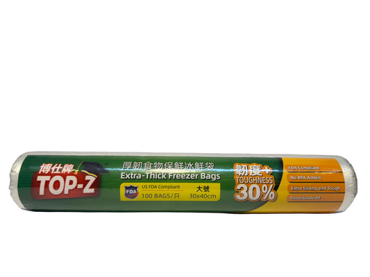 Top-z Extra-Thick Freezer Bags 100Bags 30x40cm