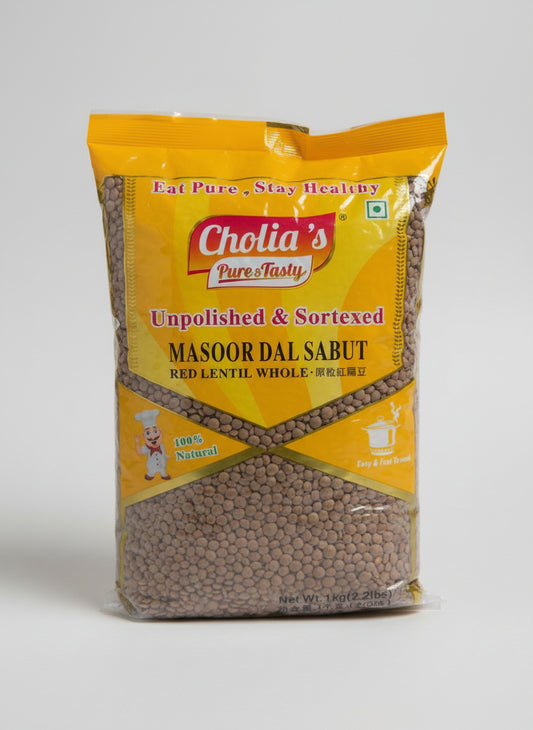 Red Lentil Whole 1Kg (Masoor Dal Sabut)