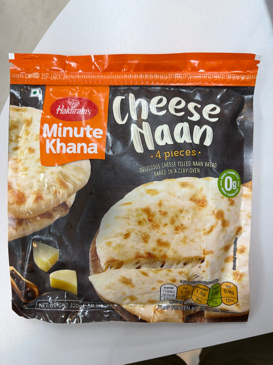 Haldiram’s Cheese Naan 320G -4pcs