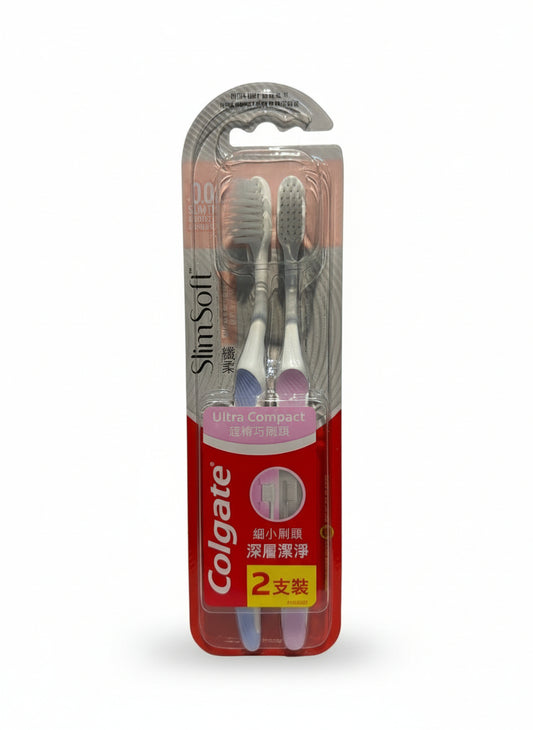 Colgate Ultra Soft Ultra Compact Head Toothbrush 2Pcs