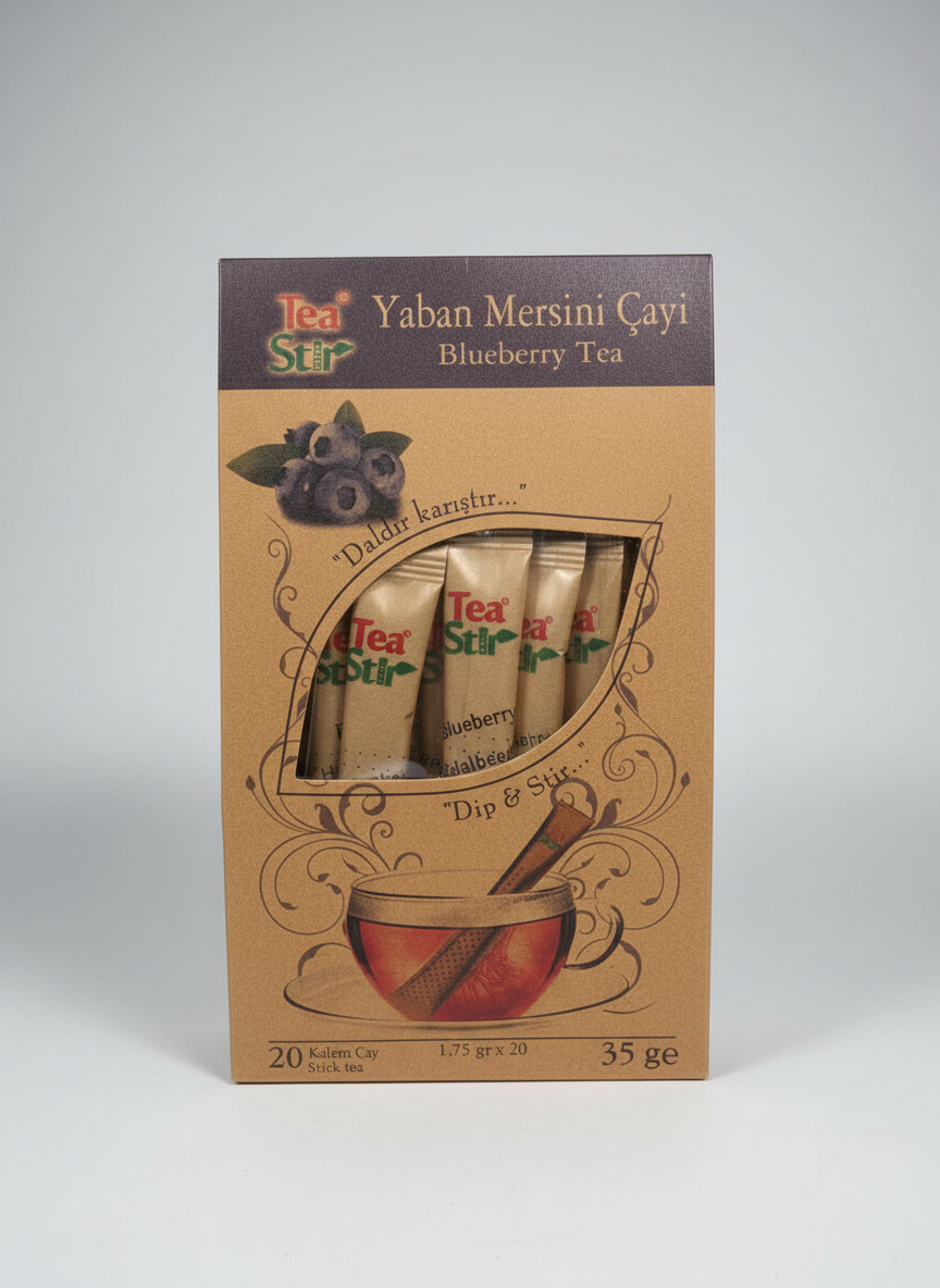 Tea Stir Blueberry Tea Turkish Tea 20 Sticks