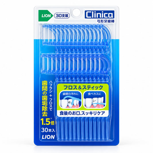 Lion Clinica Floss & Stick dental Flossers 30pcs