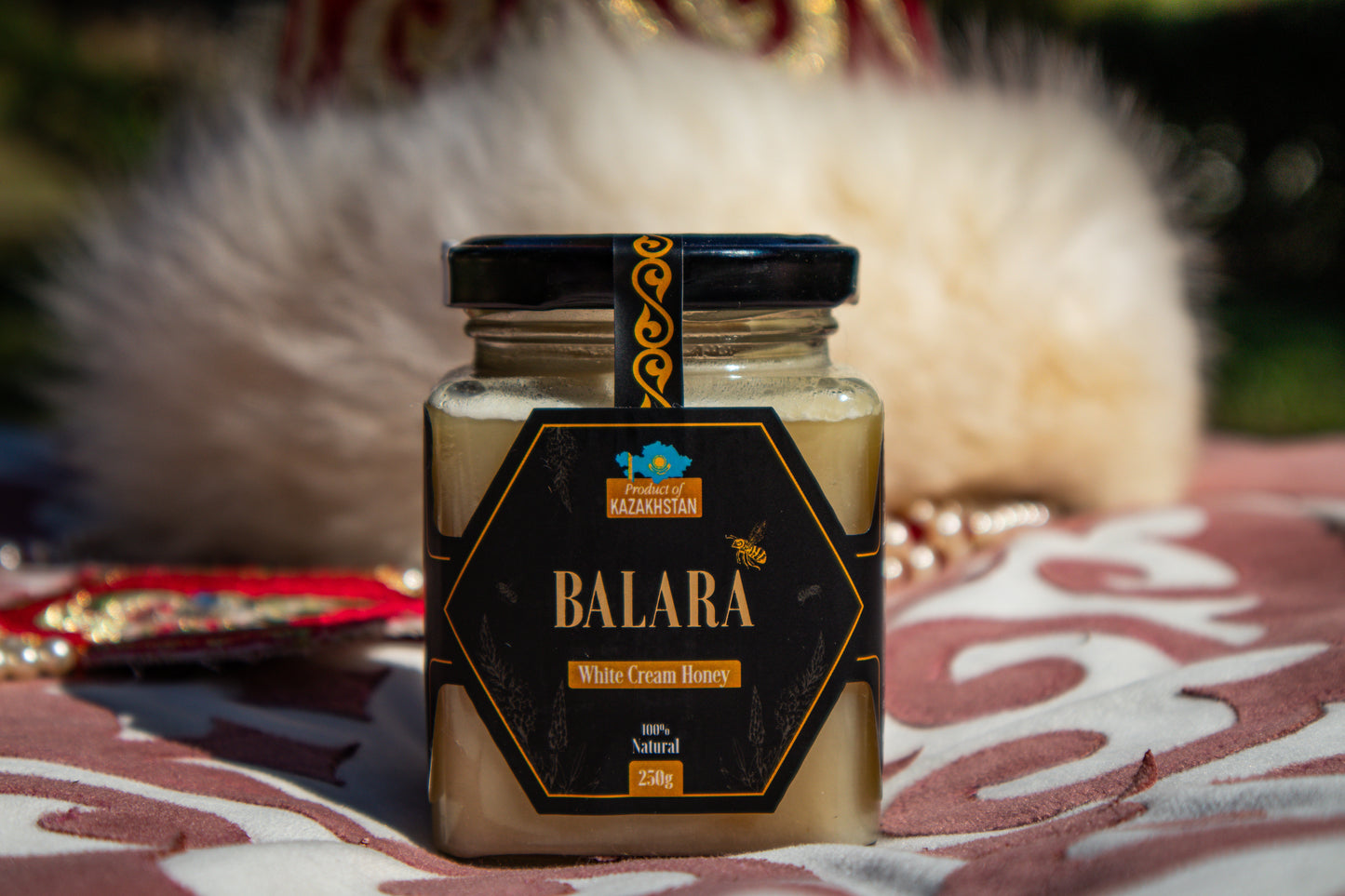 Sainfoin Cream Honey - 100% Organic Kazakhstani Honey